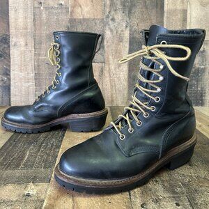 Red Wing 699 Fire Fighter Logger Work Boots Mens 9 E